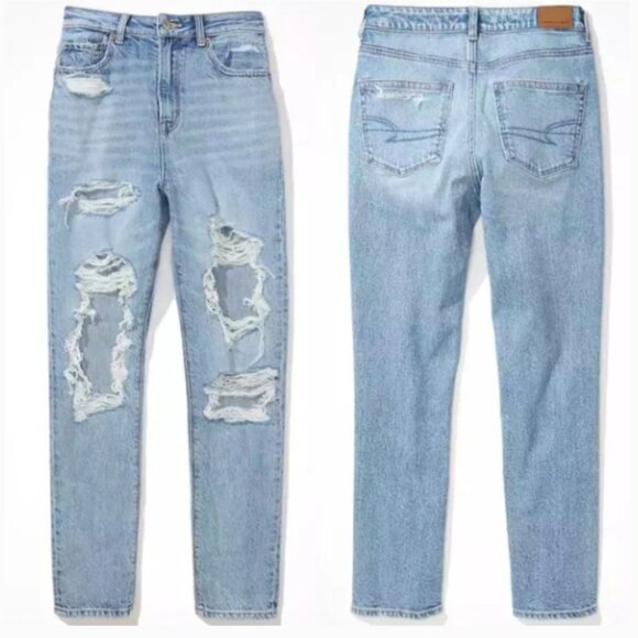 American Eagle Outfitters Denim - American Eagle Next Level Stretch High Rise Jeans Distressed Size 6 Short